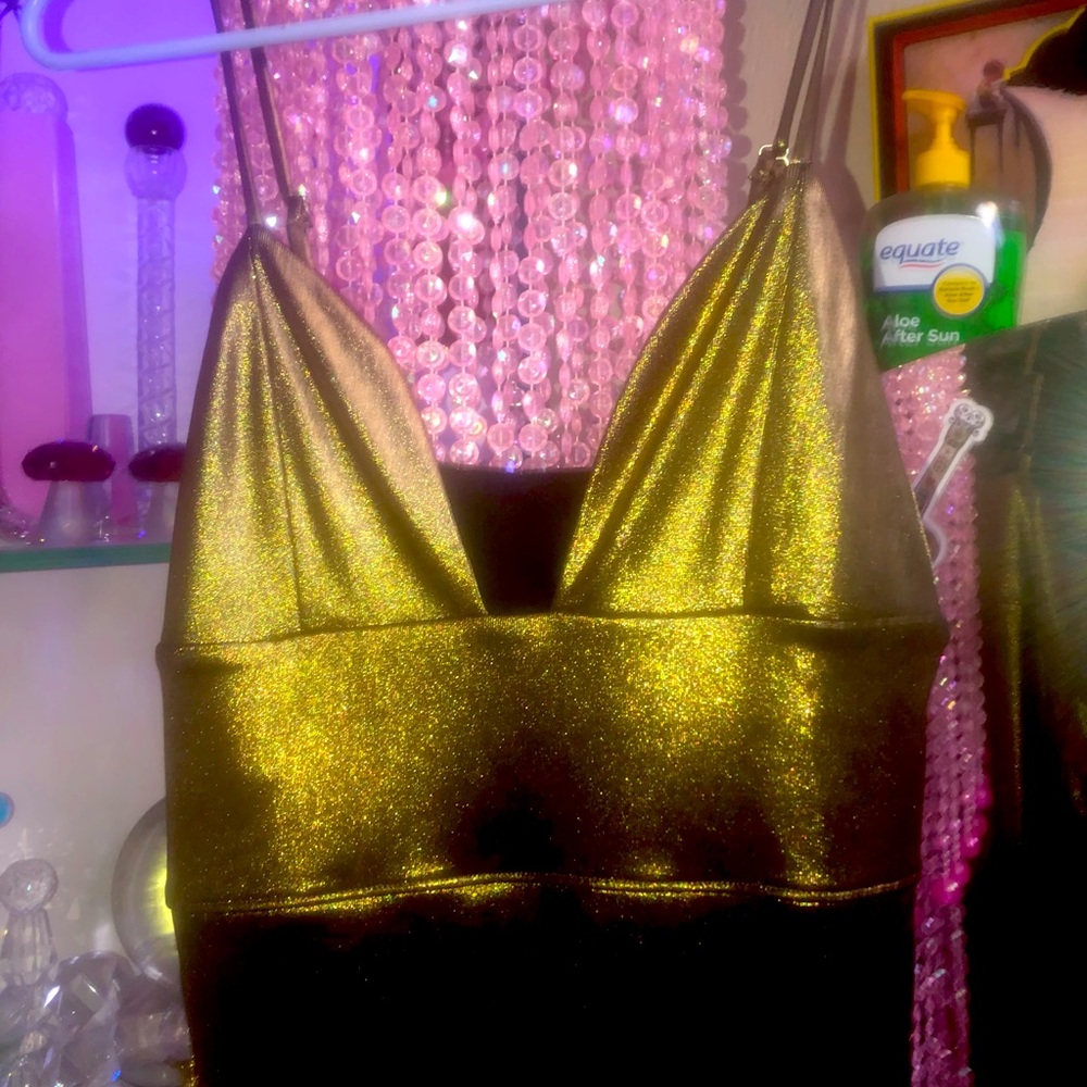 GOLD FREE PEOPLE DRESS NEW